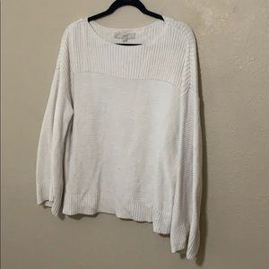 Ribbed Bell-Sleeve Sweater
